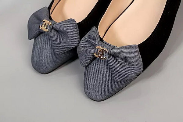 CHANEL Shallow mouth flat shoes Women--090